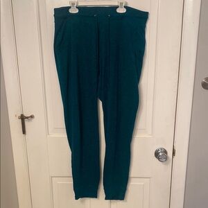 Dark teal cozy joggers